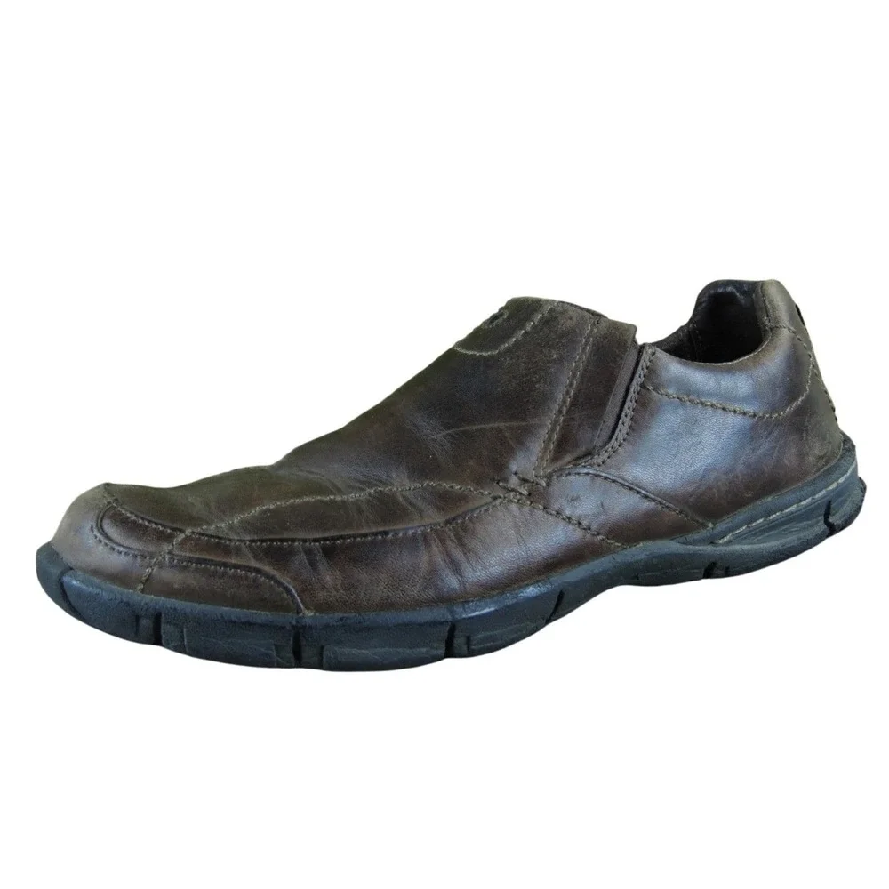 Timberland SmartWool Men's 9.5 Brown Leather‎ Slip-On Casual Everyday Flexible